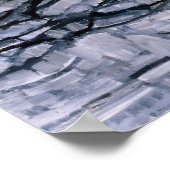 Piet Mondriaan beroemd schilderen de grijze boom Poster (Hoek)