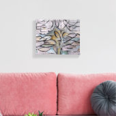 PIET MONDRIAAN BLOEIENDE APPELBOOM, Abstracte prin Canvas Afdruk (Insitu (Woonkamer))