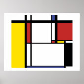 Piet Mondriaan Briefkaart Poster (Voorkant)