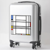 Piet Mondriaan, compositie 10 Sticker (Koffer)