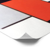 Piet Mondriaan Compositie Abstracte kunst geometri Poster (Hoek)