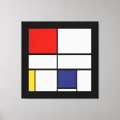 Piet Mondriaan, Compositie C Canvas Afdruk (Voorkant)