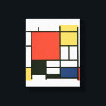 Piet Mondriaan - Compositie Canvas Afdruk<br><div class="desc">Piet Mondriaan - Compositie met Rood,  Geel,  Blauw en Zwart</div>