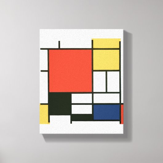 Piet Mondriaan - Compositie Canvas Afdruk (Voorkant)