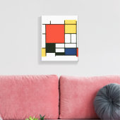 Piet Mondriaan - Compositie Canvas Afdruk (Insitu (Woonkamer))