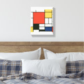 Piet Mondriaan - Compositie Canvas Afdruk (Insitu (Slaapkamer))