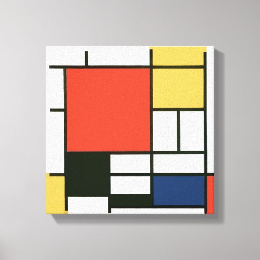 Piet Mondriaan - Compositie Canvas Afdruk (Voorkant)
