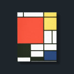 Piet Mondriaan - Compositie Canvas Afdruk<br><div class="desc">Piet Mondriaan - Compositie met Rood,  Geel,  Blauw en Zwart</div>