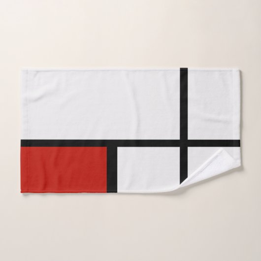 Piet Mondriaan - Compositie Geometrisch Abstract Bad Handdoek (Handdoek)
