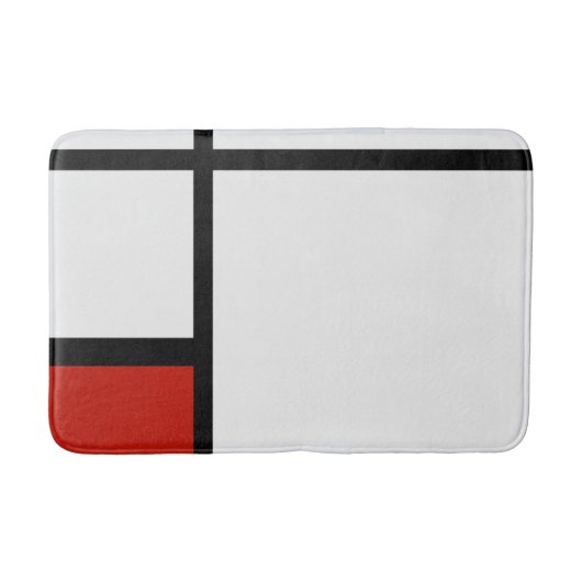 Piet Mondriaan - Compositie Geometrisch Abstract Badmat (Voorkant)