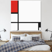 Piet Mondriaan - Compositie Geometrisch Abstract Canvas Afdruk (Insitu (Slaapkamer))