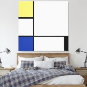 Piet Mondriaan - Compositie Geometrisch Abstract Canvas Afdruk (Insitu (Slaapkamer))