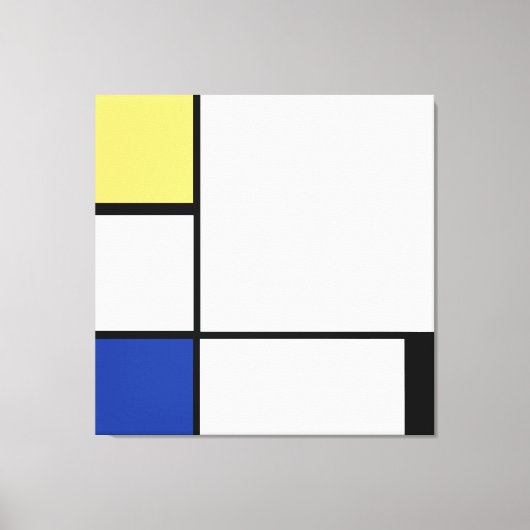 Piet Mondriaan - Compositie Geometrisch Abstract Canvas Afdruk (Voorkant)