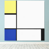 Piet Mondriaan - Compositie Geometrisch Abstract Canvas Afdruk (Insitu (Houten vloer))