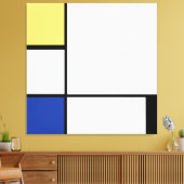 Piet Mondriaan - Compositie Geometrisch Abstract Canvas Afdruk (Insitu (Woonkamer))