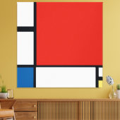 Piet Mondriaan - Compositie Geometrisch Abstract Canvas Afdruk (Insitu (Woonkamer))