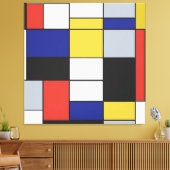 Piet Mondriaan - Compositie Geometrisch Abstract Canvas Afdruk (Insitu (Woonkamer))
