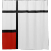 Piet Mondriaan - Compositie Geometrisch Abstract Douchegordijn (Voorkant)