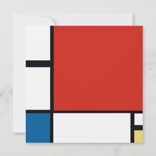 Piet Mondriaan - Compositie Geometrisch Abstract Kaart (Voorkant)