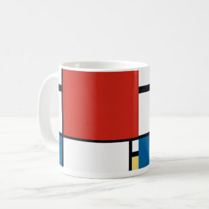 Piet Mondriaan - Compositie Geometrisch Abstract Koffiemok