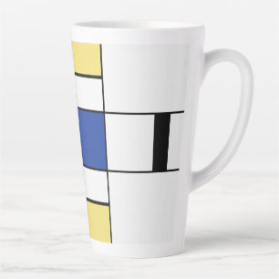 Piet Mondriaan - Compositie Geometrisch Abstract Latte Mok