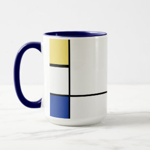 Piet Mondriaan - Compositie Geometrisch Abstract Mok