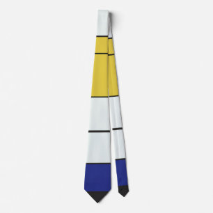 Piet Mondriaan - Compositie Geometrisch Abstract Stropdas