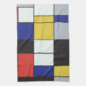 Piet Mondriaan - Compositie Geometrisch Abstract Theedoek (Verticaal)