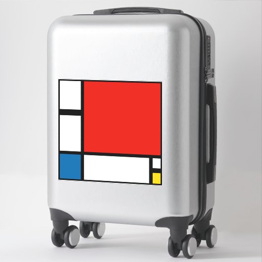 Piet Mondriaan, Compositie II Sticker (Koffer)