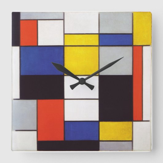 PIET MONDRIAAN - Compositon A 1923 Vierkante Klok (Voorkant)