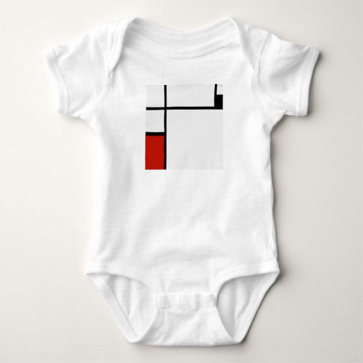 Piet Mondriaan - Geometrisch Abstract Romper (Voorkant)