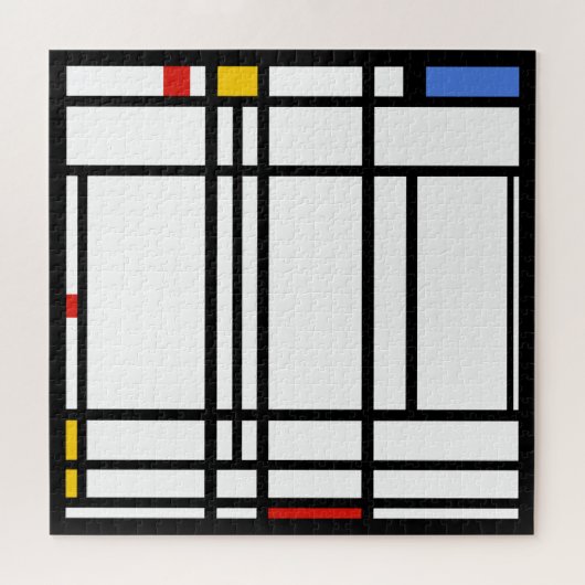 Piet Mondriaan, Grote samenstelling 10 Legpuzzel (Horizontaal)