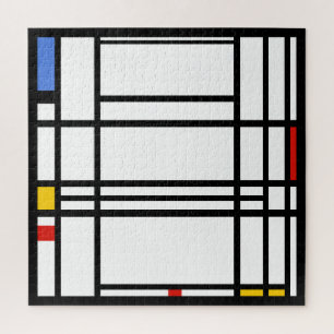Piet Mondriaan, Grote samenstelling 10 Legpuzzel
