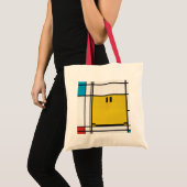 Piet Mondriaan Happy Face Bag Tote Bag (Voorkant (product))