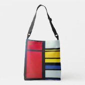 Piet Mondriaan inspireerde Abstract cross-body Tas (Achterkant)