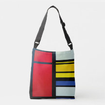 Piet Mondriaan inspireerde Abstract cross-body Tas