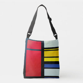 Piet Mondriaan inspireerde Abstract cross-body Tas