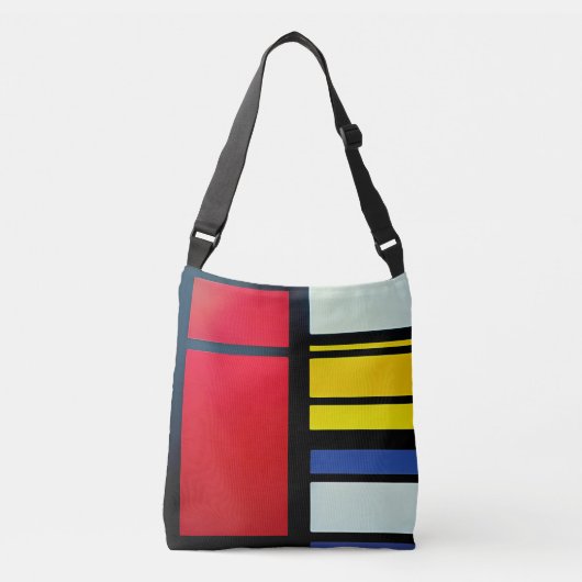 Piet Mondriaan inspireerde Abstract cross-body Tas (Voorkant)