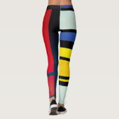 Piet Mondriaan inspireerde Abstracte Leggings (Achterkant)