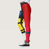 Piet Mondriaan inspireerde Abstracte Leggings (Links)