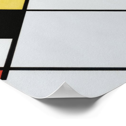 Piet Mondriaan Lozenge Compositie Schilderij Poster (Hoek)