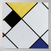 Piet Mondriaan Lozenge Compositie Schilderij Poster (Voorkant)