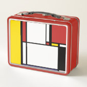 Piet Mondriaan - Lunchbox / kunst lunchbox (Achterkant)