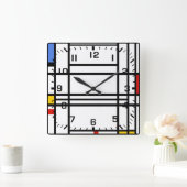 Piet Mondriaan, samenstelling 10 Vierkante Klok (Huis)