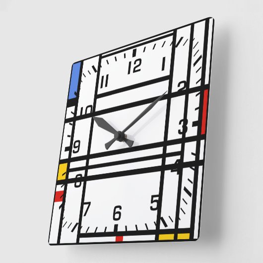 Piet Mondriaan, samenstelling 10 Vierkante Klok (Hoek)