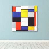 PIET MONDRIAAN - Samenstelling A 1923 Canvas Afdruk (Insitu (Houten vloer))
