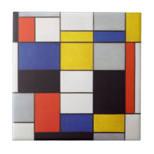 PIET MONDRIAAN - Samenstelling A 1923 Tegeltje