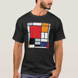 Piet Mondriaan - Samenstelling met groot rood vlie T-shirt