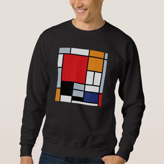 Piet Mondriaan - Samenstelling met groot rood vlie Trui (Voorkant)