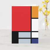 Piet Mondriaan - Samenstelling met Grote Rode Vlie Kaart (Gele Bloem)